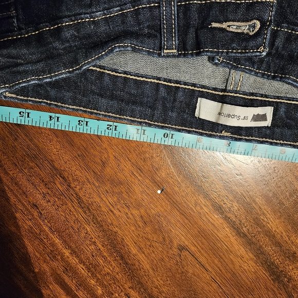 Levis 518 Superlow Boot Cut Blue Denim - Picture 5 of 7